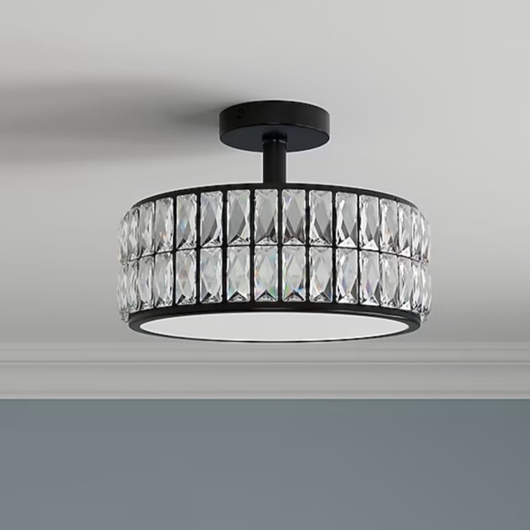 Allen + Roth Black LED Ceiling Fixture - Picture 2 of 3